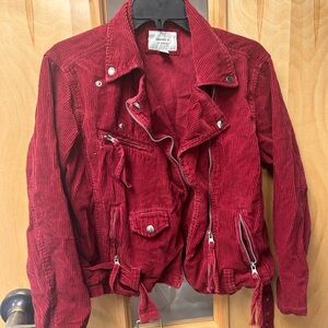 Forever 21 Red Corduroy Jacket small